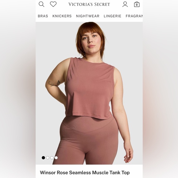 PINK Victoria's Secret Tan Muscle Tee - Picture 4 of 4